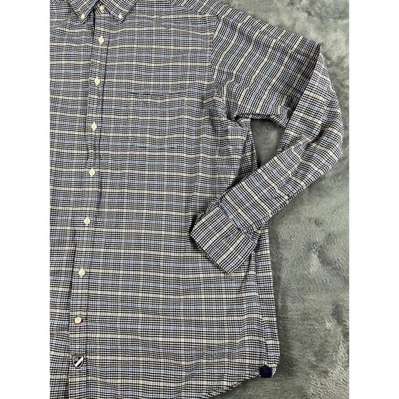 Men’s blue grey checked Cremieux Classics long sleeve shirt XLT excellent - Picture 10 of 10